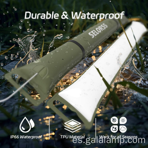 Luz de campamento LED inflable portátil con USB